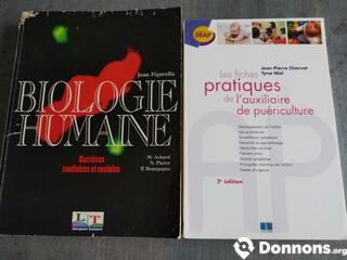 Livres biologie humaine et aux. puériculture