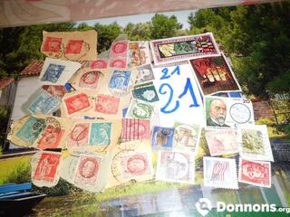 Lot de timbres monde 21