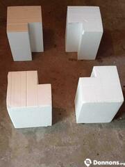 Blocs polystyrène pour table basse