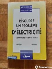 Livre Résoudre un problème d'électricité Concours