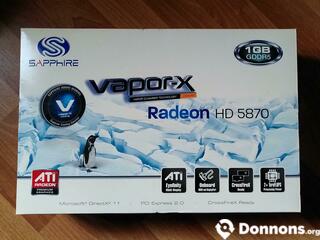 Photo Carte graphique Radeon HD 5870 Vapor-X