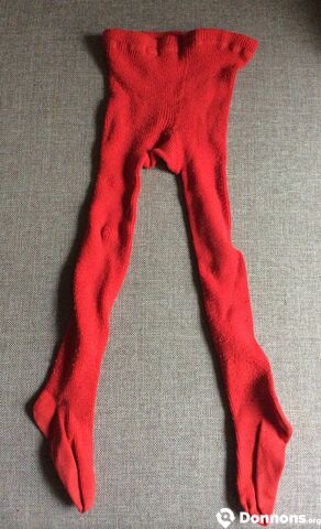 Collants rouge 126 / 8 ans
