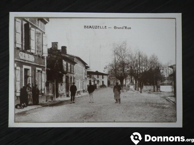 Reproduction ancienne carte postale Beauzelle