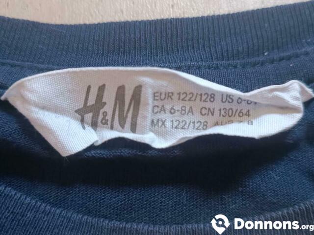 T-shirt H &M 6/8 ans