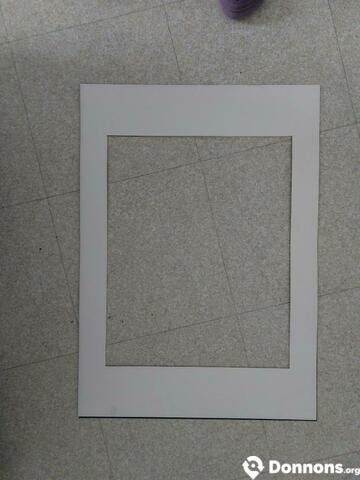 Encadrement papier pour cadre blanc 50X70