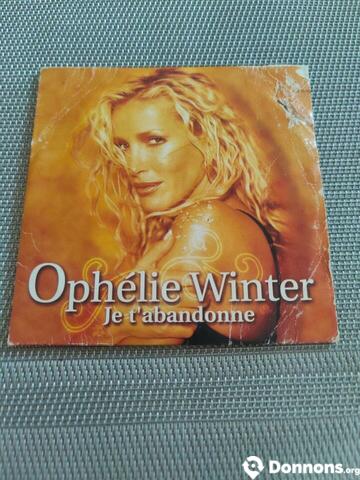 CD Ophélie Winter " Je t'abandonne"