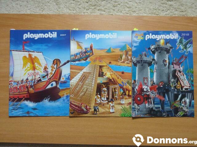 Lot 6 catalogues Playmobil