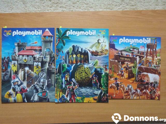 Lot 6 catalogues Playmobil