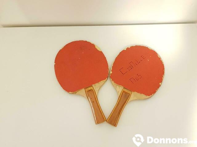 Paire de raquettes de ping-pong/tennis de table