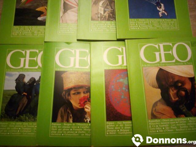 Magazines GEO année 1980 complète