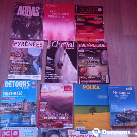Divers magazines