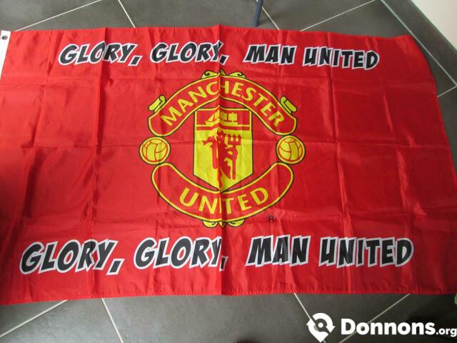 Echarpe et banderole "Manchester United"