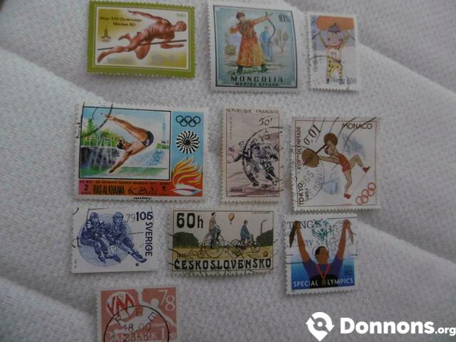 10 timbres sport Lot 2