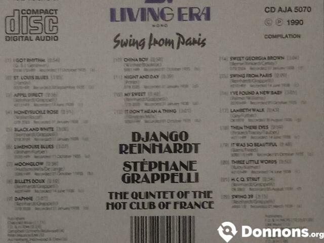 CD Swing from Paris : D. Reinhardt + S. Grapelli
