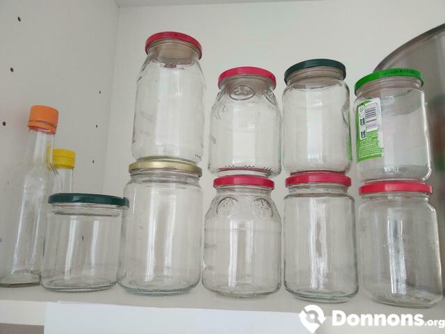 Pots et bouteilles alimentaires en verre