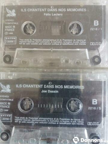 Lot 2 cassettes audio sans pochettes