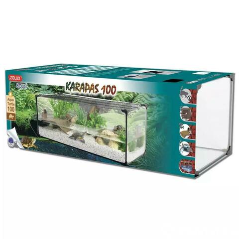 Aquarium tortue Karapas Aqua 100 Pro blanc - Zolux