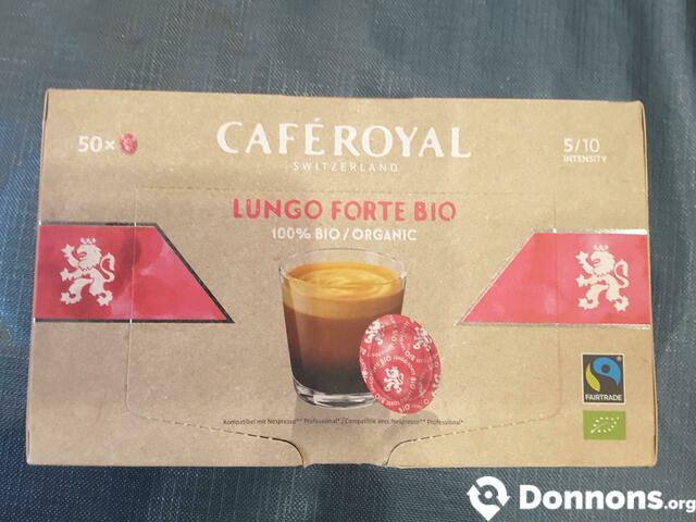 Capsule café nespresso Lungo forte Bio (50)