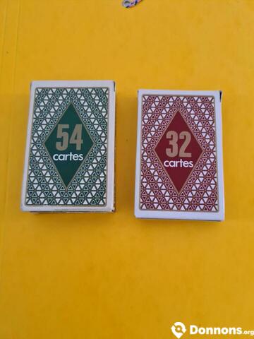 2 jeux de cartes