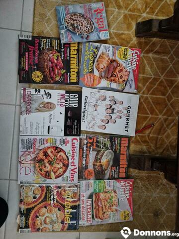 Lot magazines cuisine