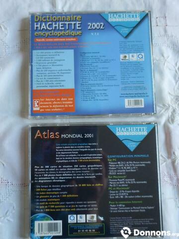 Lot de 2 CD-ROM Hachette Années 2000
