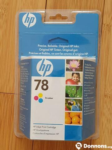 Cartouche d'encres couleur 78 pour imprimante HP