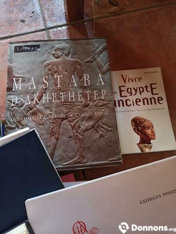 Livres Égypte et hieroglyphes