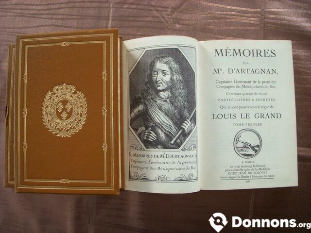 Livres Mémoires de Mr D'Artagnan