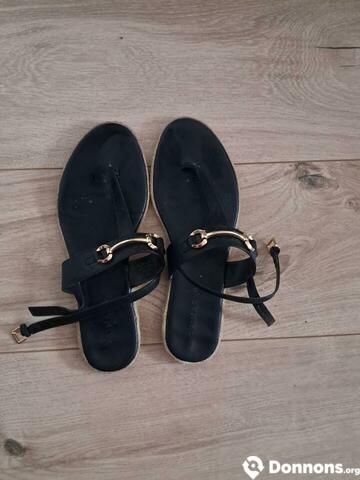Sandales d'été noir Femme Toulouse