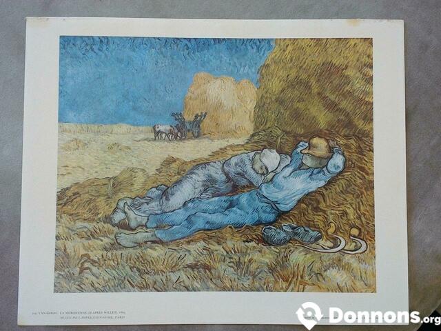 Impression d'un tableau de Van Gogh