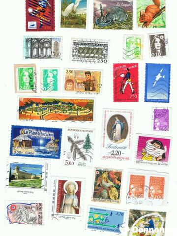 Lot n°7 de 27 timbres français