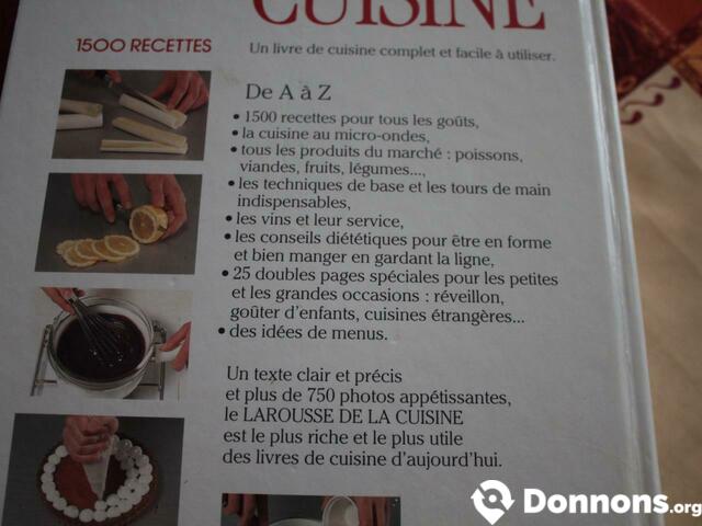 Livre "Le Larousse de la Cuisine"