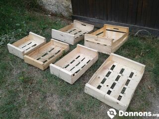 Cagettes bois différentes dimensions en quantité