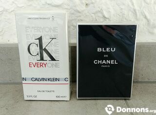 Boites vide parfum homme "CK every one"+"Bleu"