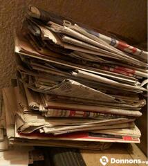 Vieux journaux pour recyclage