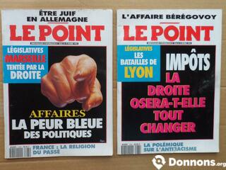 Magazines Le Point 1064 et 1065
