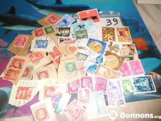 Lot de timbres monde 39
