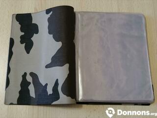 Carnet range documents (style camouflage)