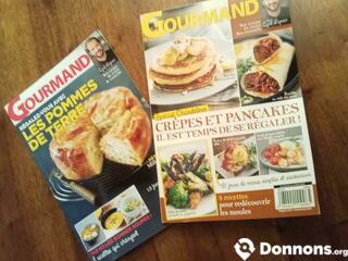 2 magazines de cuisine : pommes de terre - crêpes