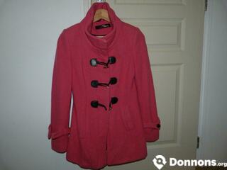 Manteau rose Jane Norman en laine taille 34