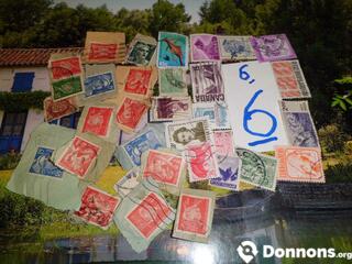 Lot de timbres monde 6