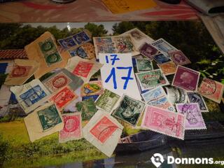 Lot de timbres monde 17