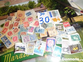 Lot de timbres monde 30
