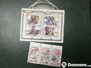 Feuillet histoire..timbres France