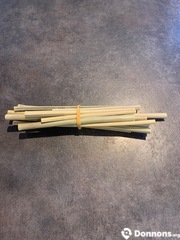 Lot pailles bambou
