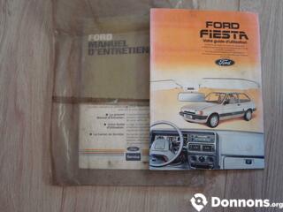 Notice de bord Ford Fiesta II