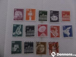 Allemagne 14 timbres