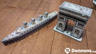 Puzz 3d Titanic et arc de triomphe puzzle