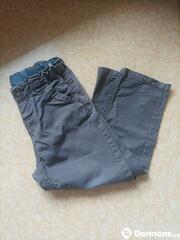 1 pantalon gris-marron 3 ans