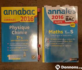 Annales bac maths et physique chimie